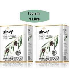 Ahsaf - Ahsaf Soğuk Sıkım Natürel Sızma Zeytinyağı 2L-Teneke (2'li Ekonomik Paket)