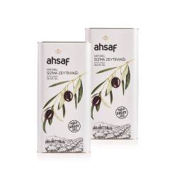 Ahsaf - Ahsaf Soğuk Sıkım Natürel Sızma Zeytinyağı 5L -Teneke (2'li Ekonomik Paket)