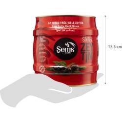 Ahsaf - Şems Siyah Zeytin 2 Kg 291-320 Kalibre (3'lü Ekonomik Paket )