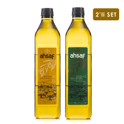 Ahsaf - Riviera Zeytinyağı 1L Pet + Natürel Sızma Zeytinyağı 1L - Pet (2'li Ekonomik Paket)
