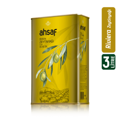 Ahsaf - Riviera Zeytinyağı 3L -Teneke