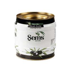 Şems - Şems Yağlı Siyah Sele Zeytin 2 Kg 231-260 Kalibre