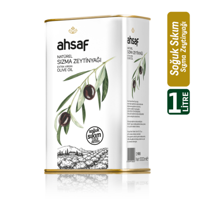 Soğuk Sıkım Natürel Sızma Zeytinyağı 1L -Teneke